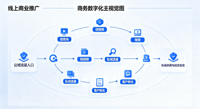 丛台区线上商业推广怎么做？全域流量闭环搭建与低成本转化实战指南